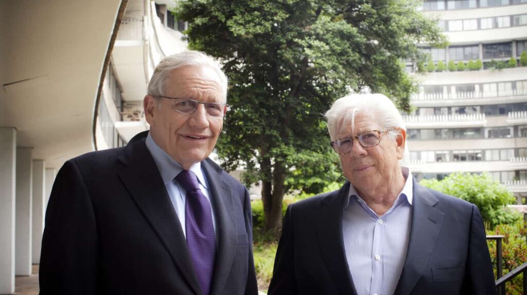 Woodward with Carl Bernstein